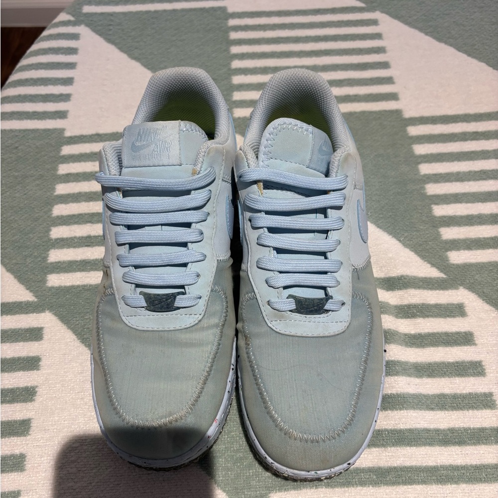 Nike Light Blue Air Force 1s